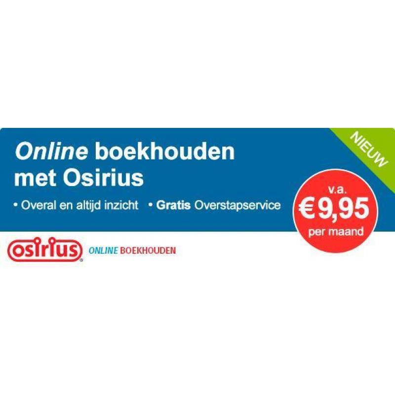 Osirius Online - online boekhouden, nu 3 maanden gratis!