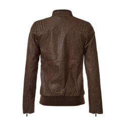 CoolCat Leather look jas Koreshys15 Bruin voor Mannen -