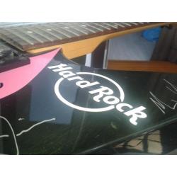 Signed custom made Dean ML X Hard Rock Cafe Guitar