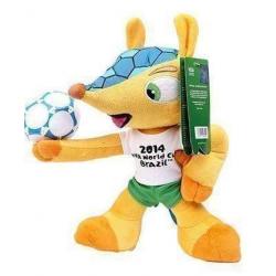 FULECO MASCOTTE Originele Label FIFA KNUFFEL Pluche WK 2014