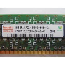 Vier identieke DDR2 geheugen modules ddr2
