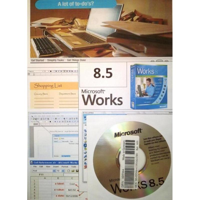 Microsoft Works 8.5 2006~2007 Nederlands Office Starter OEM
