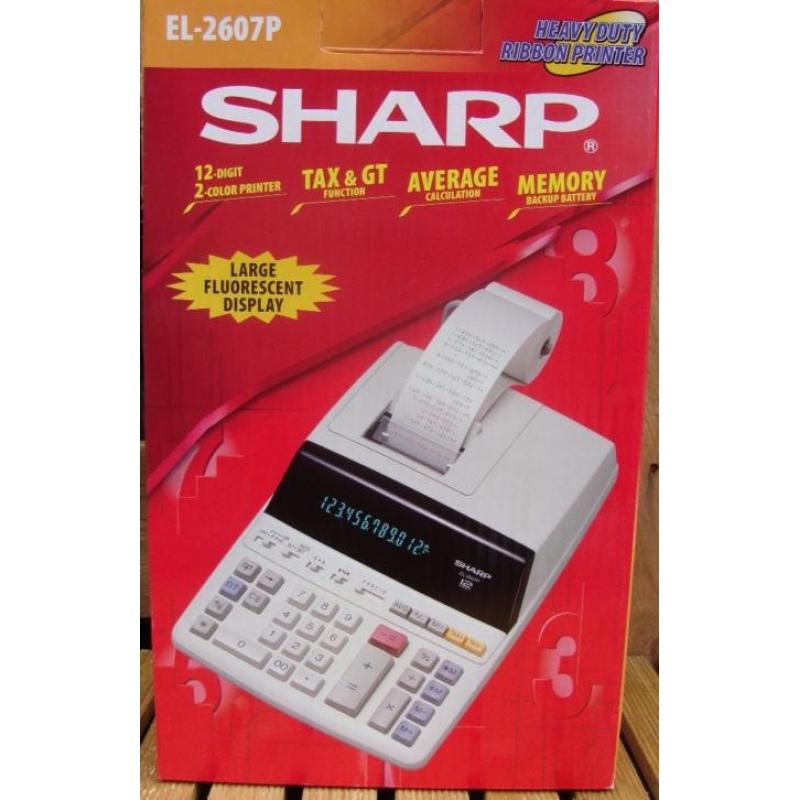 rekenmachine met printer ''sharp'' - op=op aktie !
