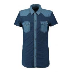 CoolCat Overhemd Hjerdenim Denim voor Mannen - Maat: L