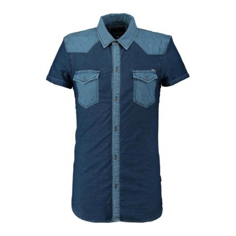 CoolCat Overhemd Hjerdenim Denim voor Mannen - Maat: L