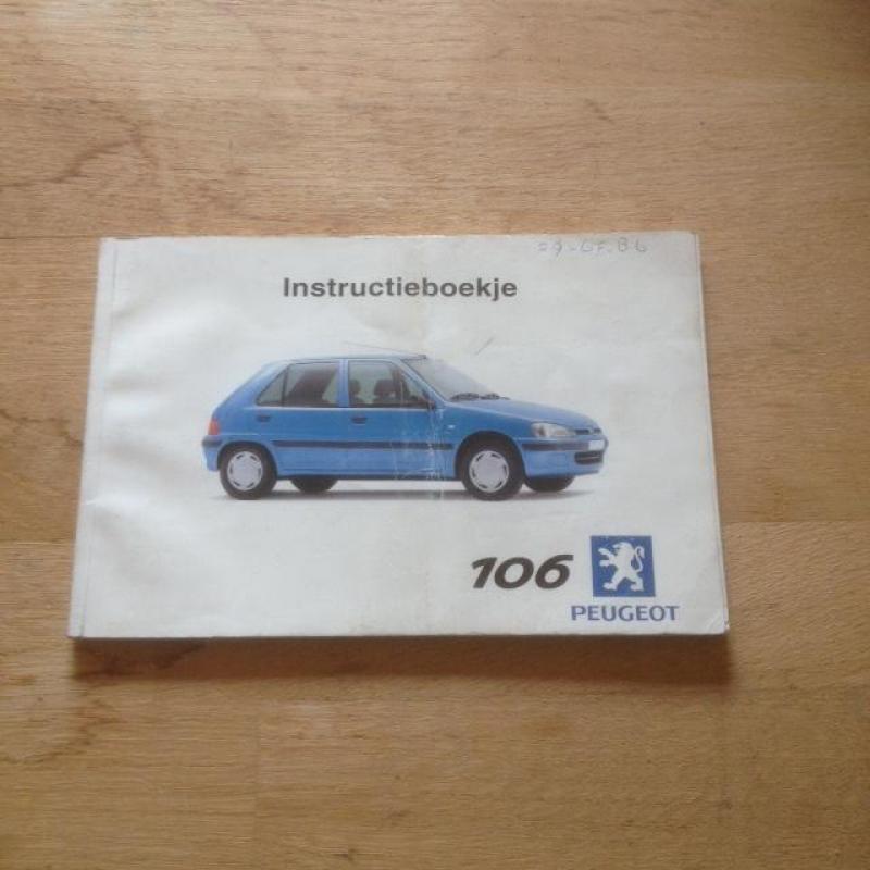 Handleiding/Instructieboekje Peugeot 106 1999