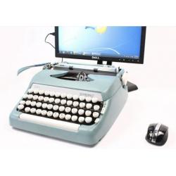 USB Typewriter Smith Corona Sterling Computer Keyboard iP...