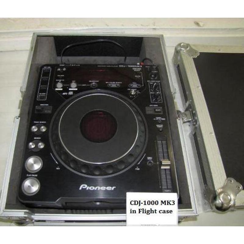 Pioneer DJ-set (2 x CDJ 1000 Mk3 = DJM 600)+speakers Cerw.Ve