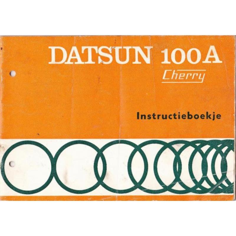 Datsun 100A CHERRY Instructieboekje 1972