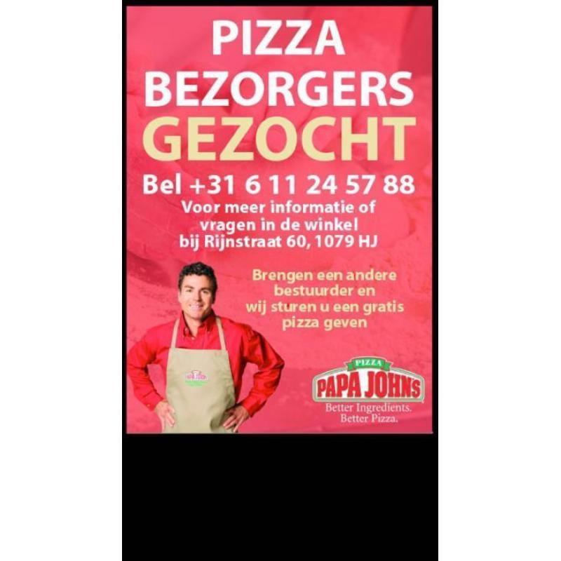 Pizza bezorger gezocht Amsterdam