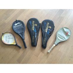 5 Tennis rackets