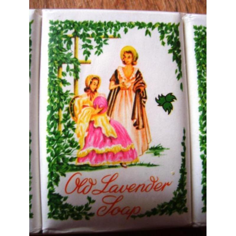 Oude Old Lavender Soap ,6-pak,made in Holland