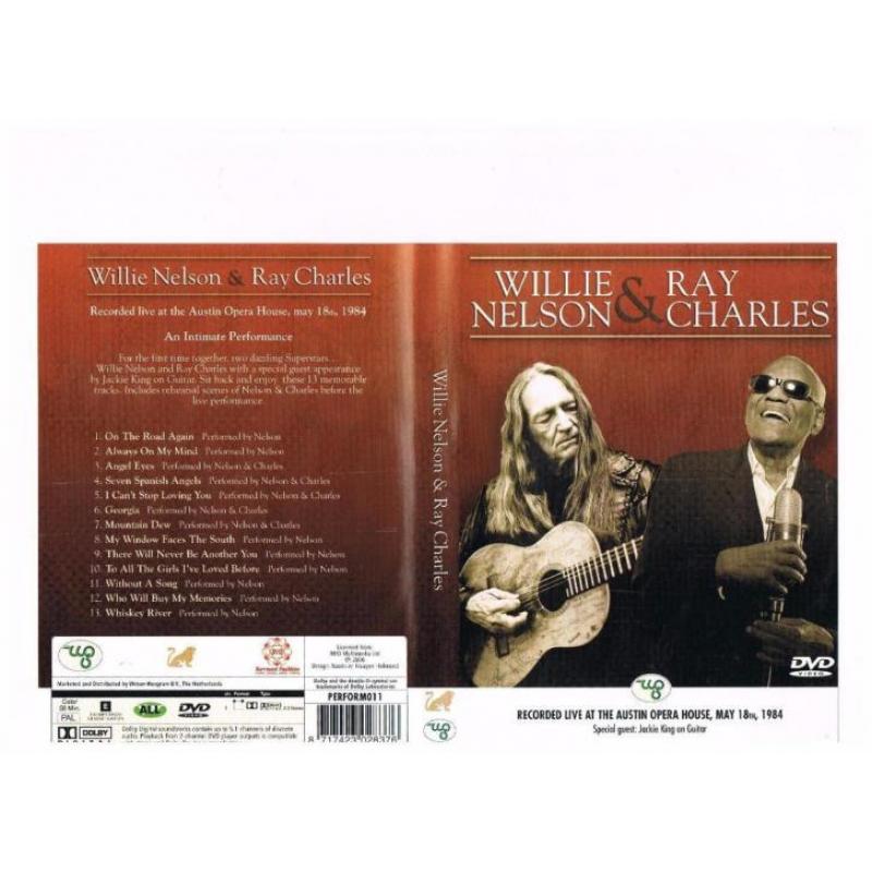Nieuw Dvd Willie Nelson en Ray Charles