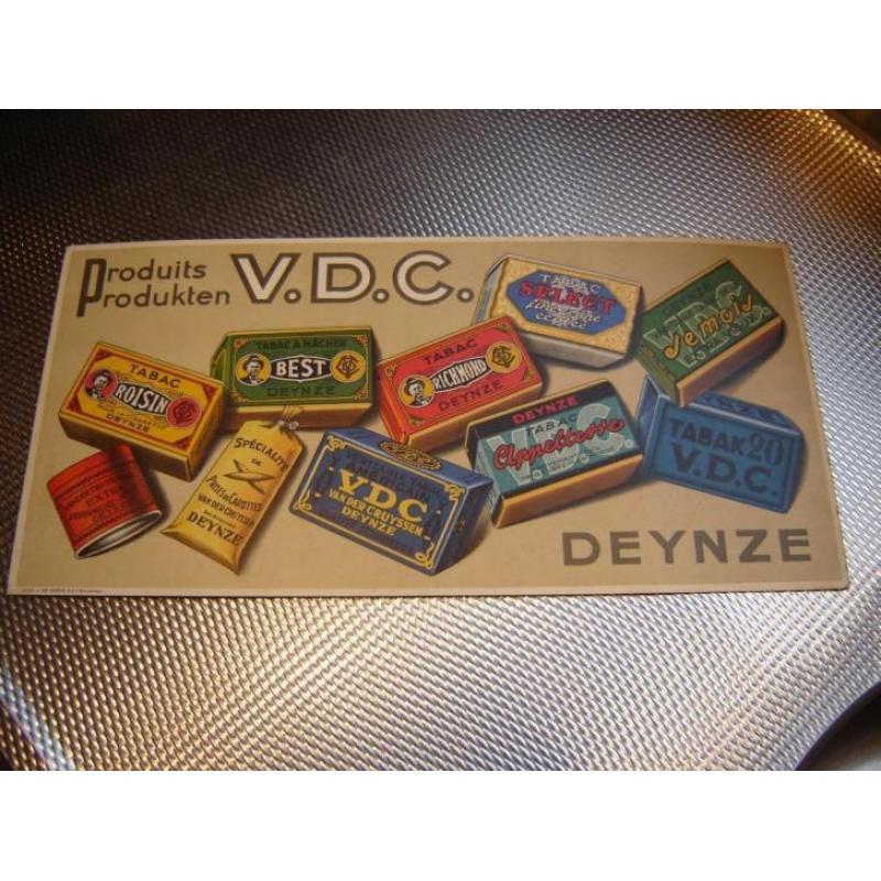 T.k. Deynze tabak, hard karton reclamebord, origineel!
