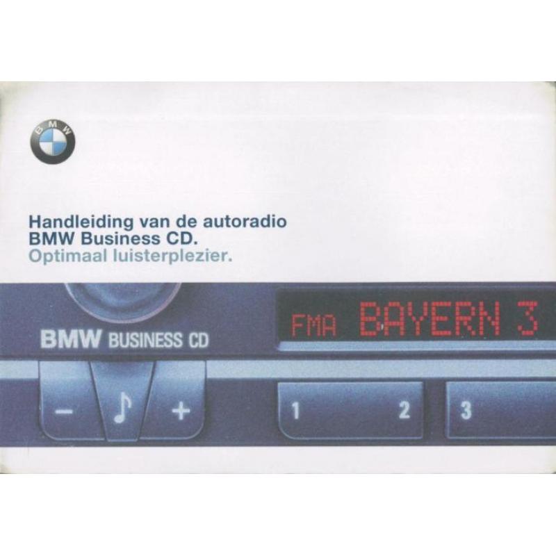 1998 BMW radio instructieboekje handleiding Nederlands