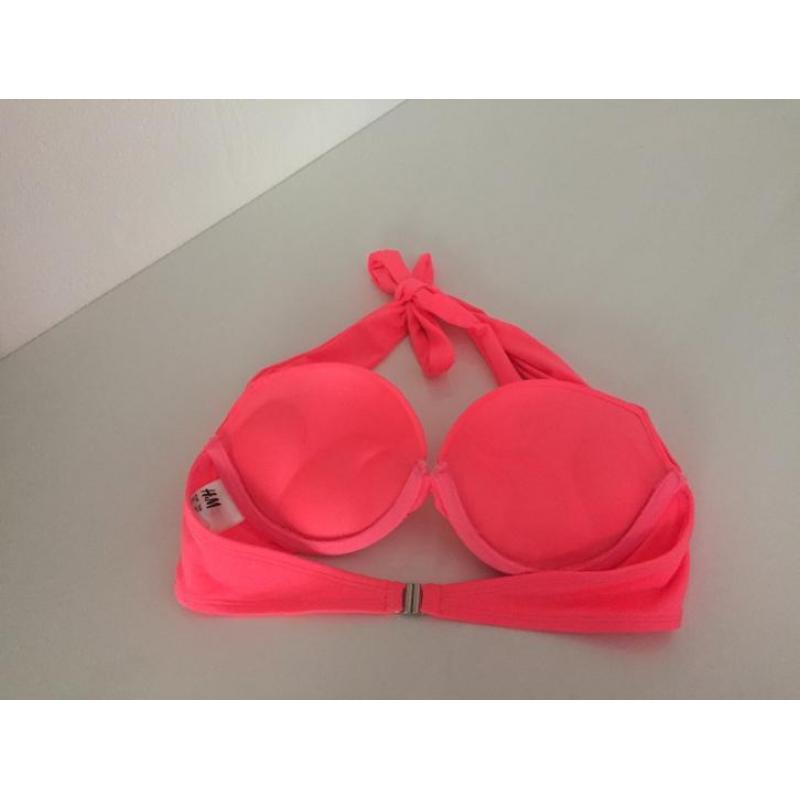 H&M bikini neon roze NIEUW
