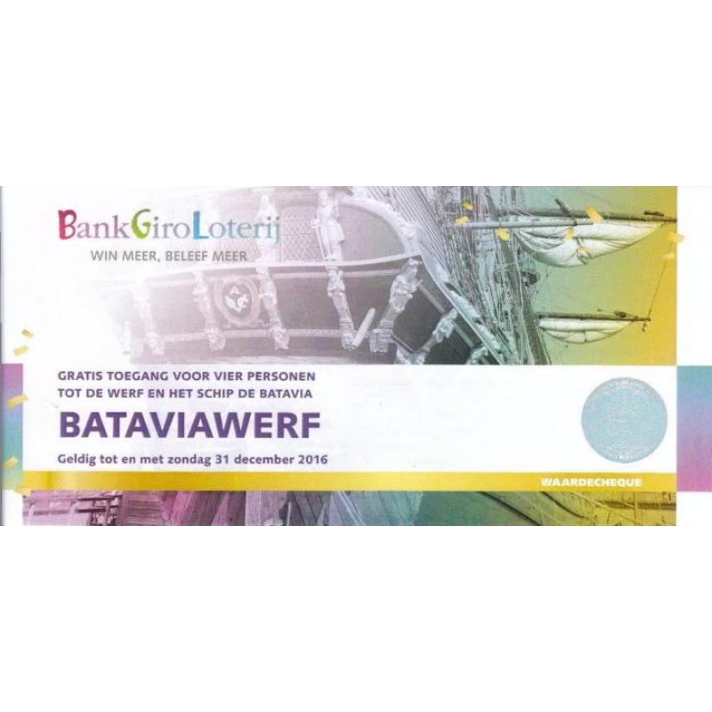 Ticket Bataviawerf voor 4 personen geldig tot 31-12-2016