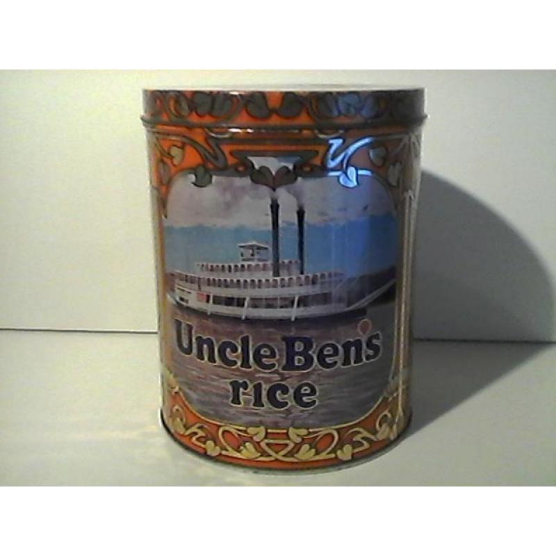 Vintage Uncle Ben's Rice blikken doos