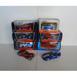 Verzameling Bburago modelauto's 1/24 en 1/18 met doos