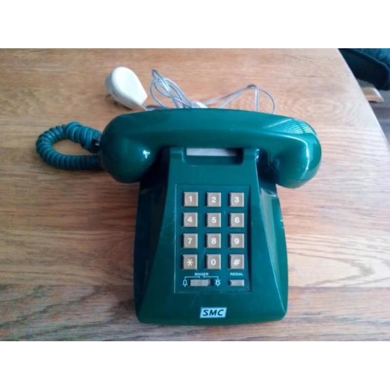Oude groene telefoon