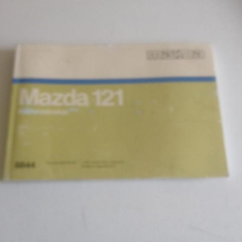Handleiding instructieboekje Mazda 121 1987 en 1988