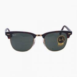 Ray-Ban Clubmaster RB3016 W0366 - Zonnebril - Bruin/Groen 49