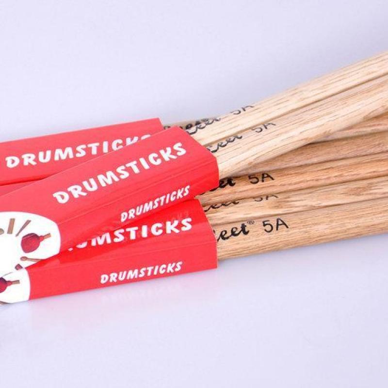 Pair of 5A Oak Drumsticks Stick
