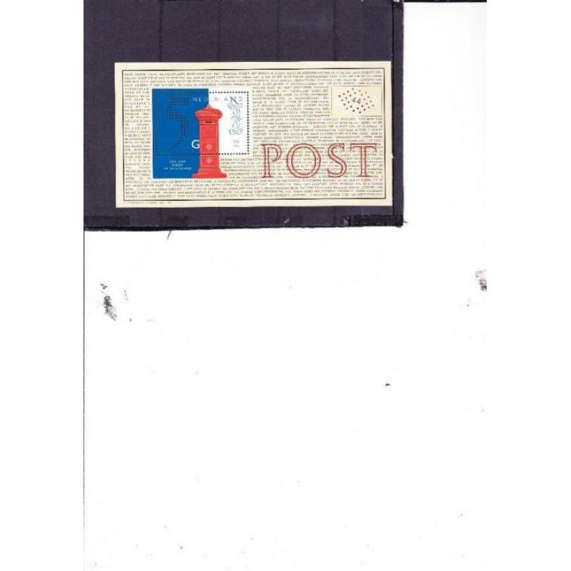Blok 5 Gulden Postzegel Nr 1841