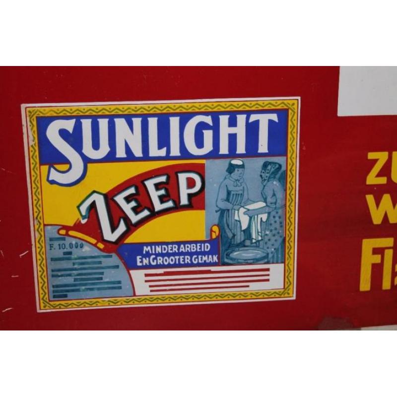 emaille bord reclamebord Sunlight Zeep