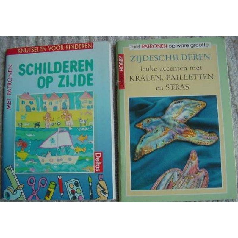 Schilderen op Zijde, 2 boekjes, ook voor kinderen