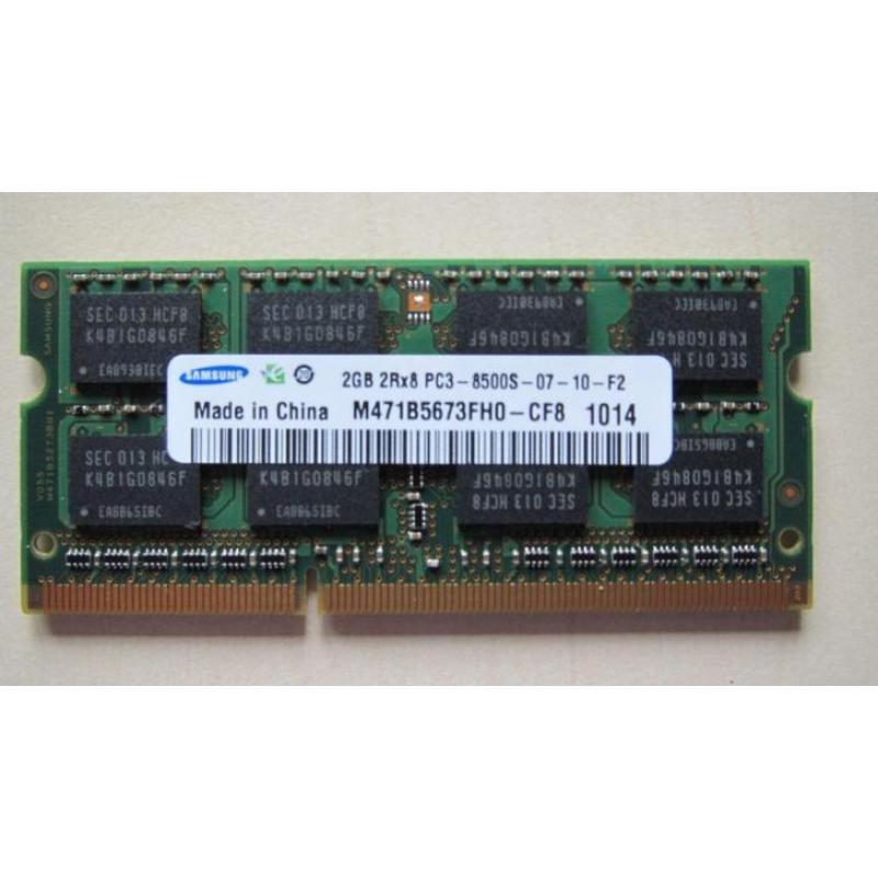Samsung 2GB, 1066MHz, DDR3-1066 PC3-8500, 204p SODIMM