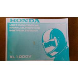 Instruktieboek XL1000V (Honda Varadero)