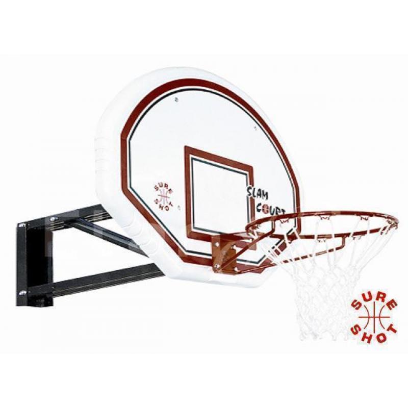 SureShot Basketbalbord muursteun, thuis of openbaar gebruik