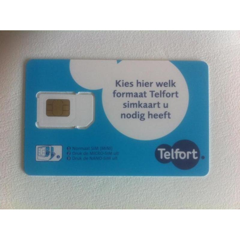 NIEUW- Telfort prepaid sim kaart