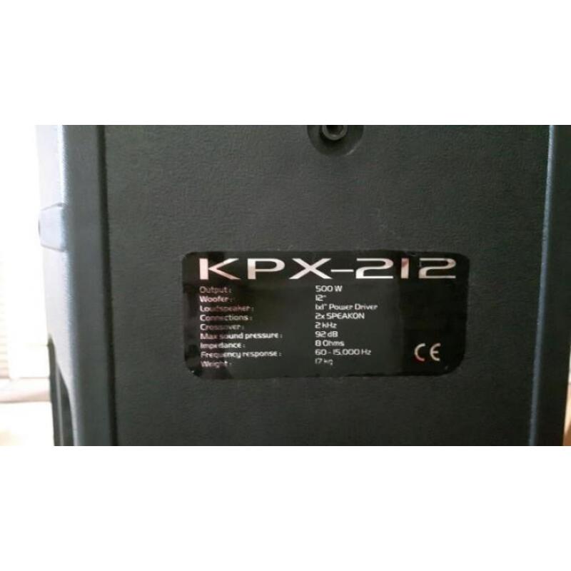 kpx-212 500 Watt, kunststof speaker passief