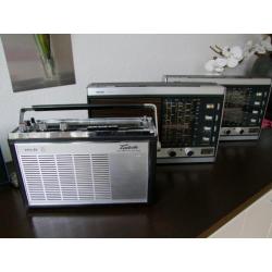 Philips portabel radio Colette P4D54T jaren 60 speelt zeegoe