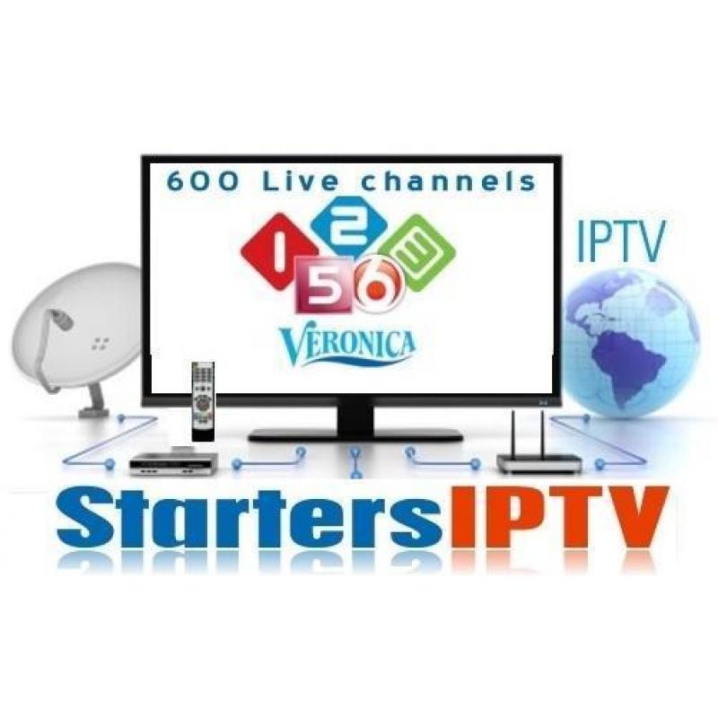 IPTV Starters pakket Nederland premium, meer dan 700 zenders