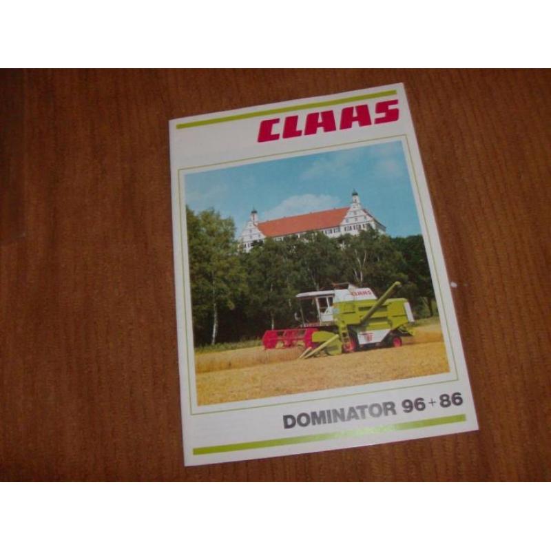 Claas Dominator 96,86 maaidorser folder