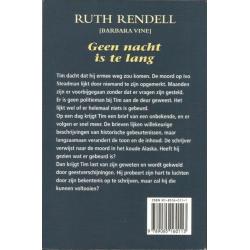 Ruth Rendell - Geen nacht is te lang - SALE: 3 + 1 gratis