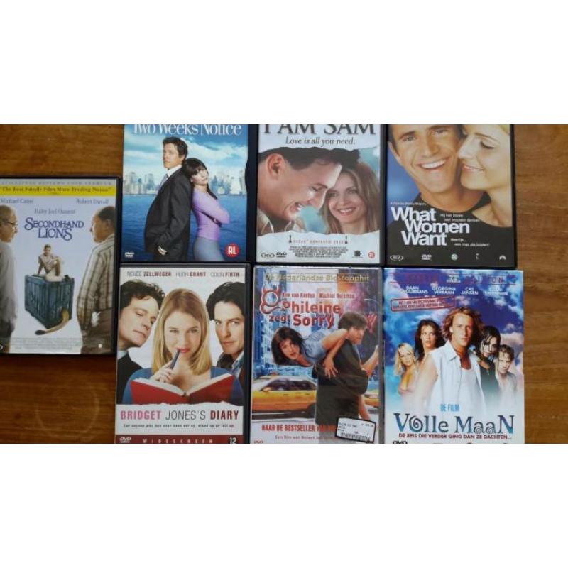 Romantische films / chick flicks 7 originele DVD's