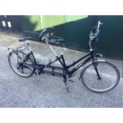 Opvouwbare multicycle tandem ( Double Act - Deepsea blue)