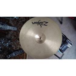 Zildjian 22" crash/ride/Gretsch snare