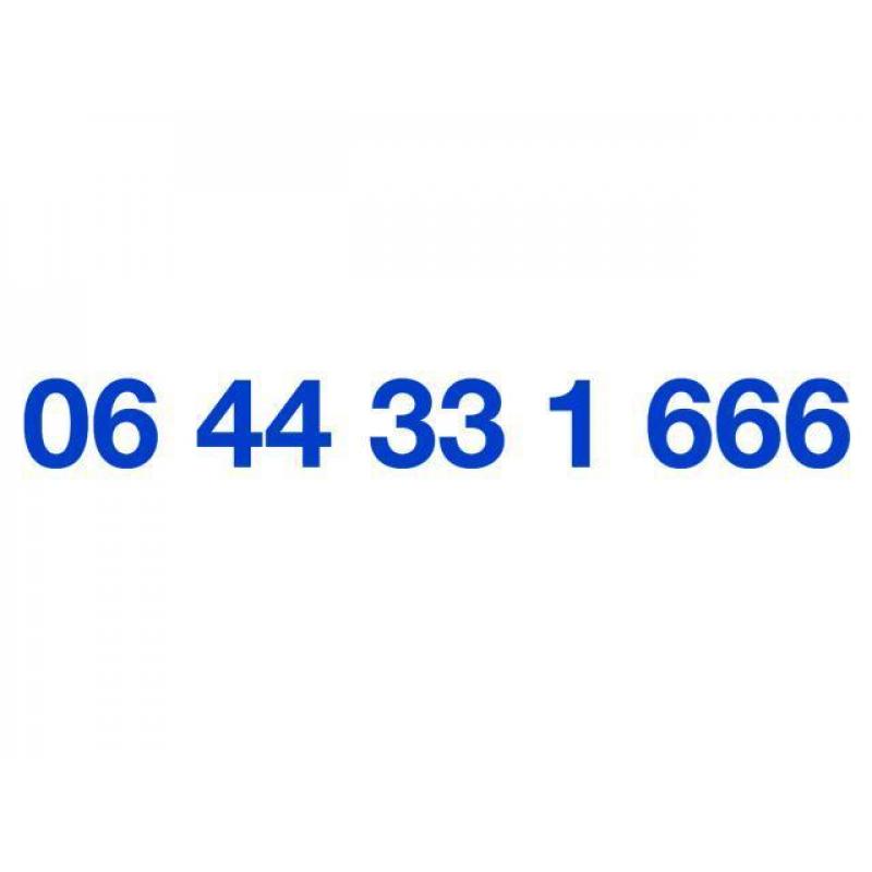 Makkelijk / Mooi telefoon nummer 06 44 33 1 666