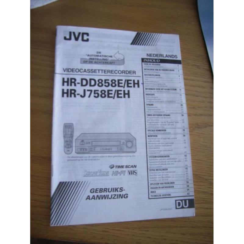 video recorder JVC HR-DD858E/EH