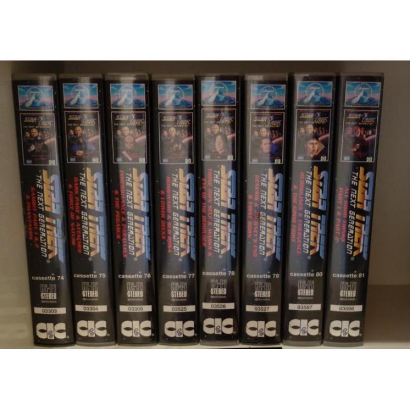 Star Trek TNG - VHS videobanden