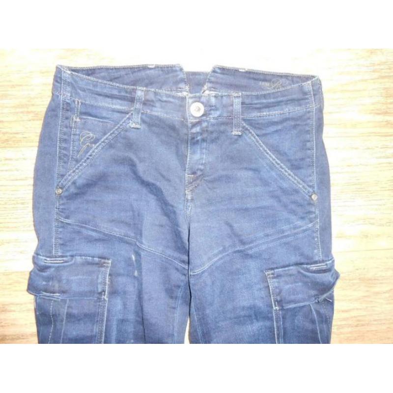 G-STAR donker blauwe capri jeans W28