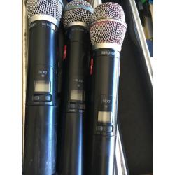Shure & sennheiser Microfoons