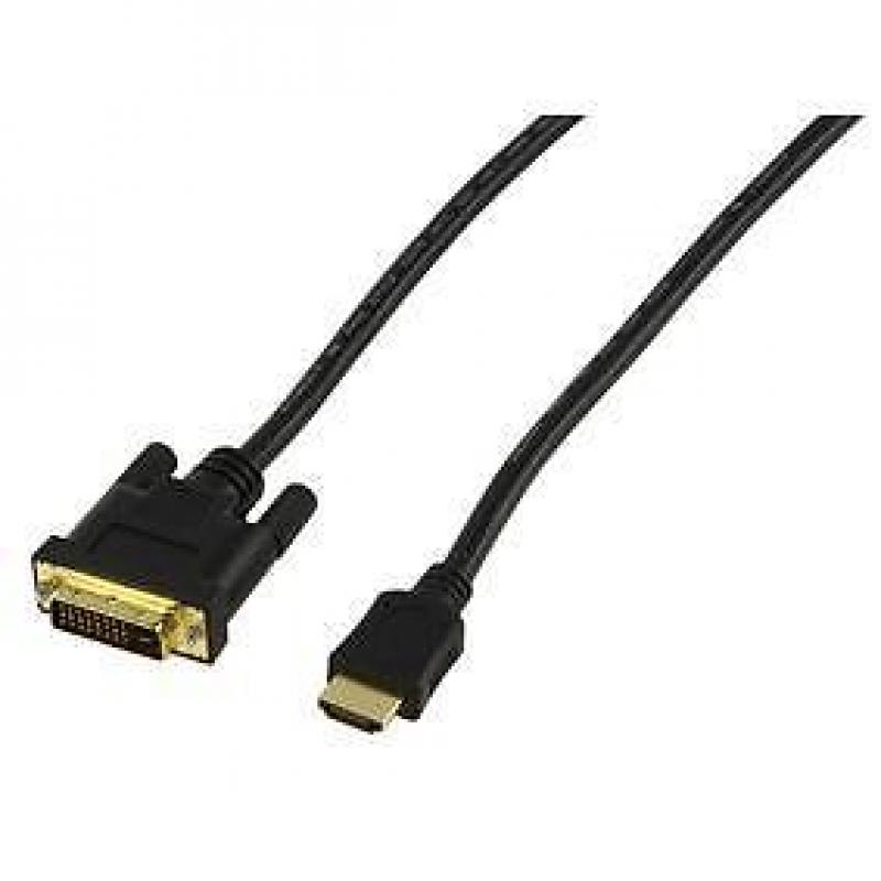 HDMI - DVI kabel verguld 10m budgetkoop
