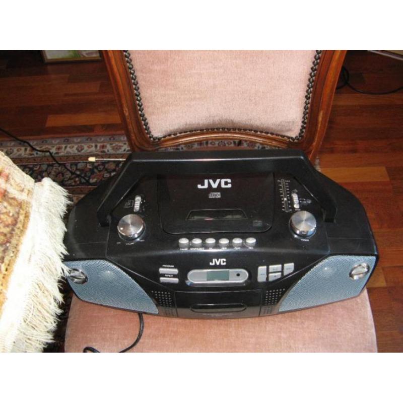 JVC draagbare radio met compact disk digital audio