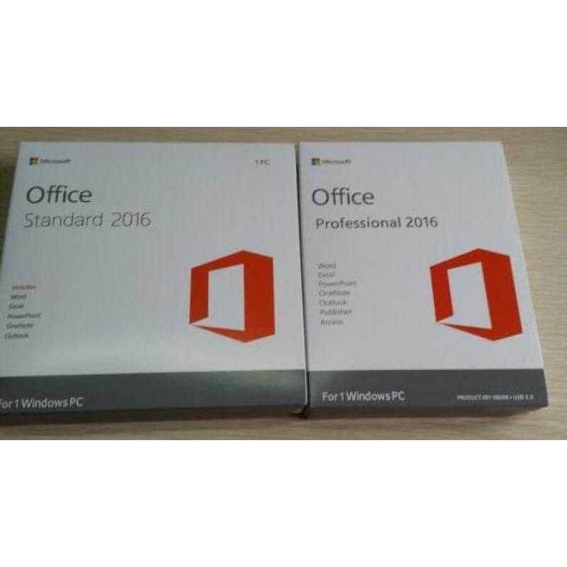Microsoft Office 2016 Prof plus kompleet met licentie